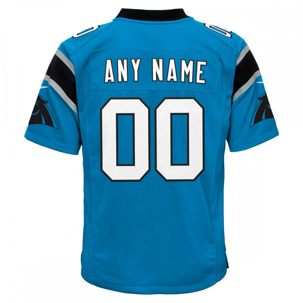 Carolina Panthers Nike Youth Alternate Custom Game Jersey - Blue-Profan Arena